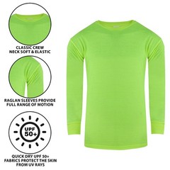 High Visibility Sweatshirt UPF50+ Quick Dry Lightweight Raglan Workwear