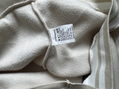 Men’s Beige/Brown Crew Neck Fleece Pullover Teddy Bear Graphic Sweatshirt S