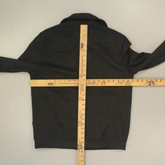 Ben Sherman Men’s Faux Suede Bomber Jacket Size Small Black Microfiber Full Zip