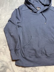 American Giant Hoodie Mens Med Blue Heavyweight Fleece Cotton Pullover Made USA