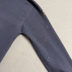Brunt Levin Hoodie Mens L Blue Heavyweight Workwear Pullover Pocket Snap