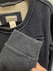 L.L.Bean Men’s Gray Crew Neck Knit Pullover Sweatshirt Solid Size M Regular