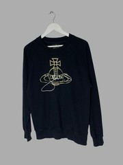 Vivienne Westwood Anglomania Gold Foil Orbit Men’s Sweatshirt Size M