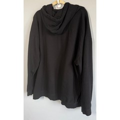 Mens Full Zip Black Fleece Lined Hoodie Sweatshirt 4XL Casual Thick Pockets