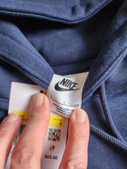Nike Club Fleece Hoodie Sweatshirt Mens S Navy Blue Sports Athletic Outwear, NEW
