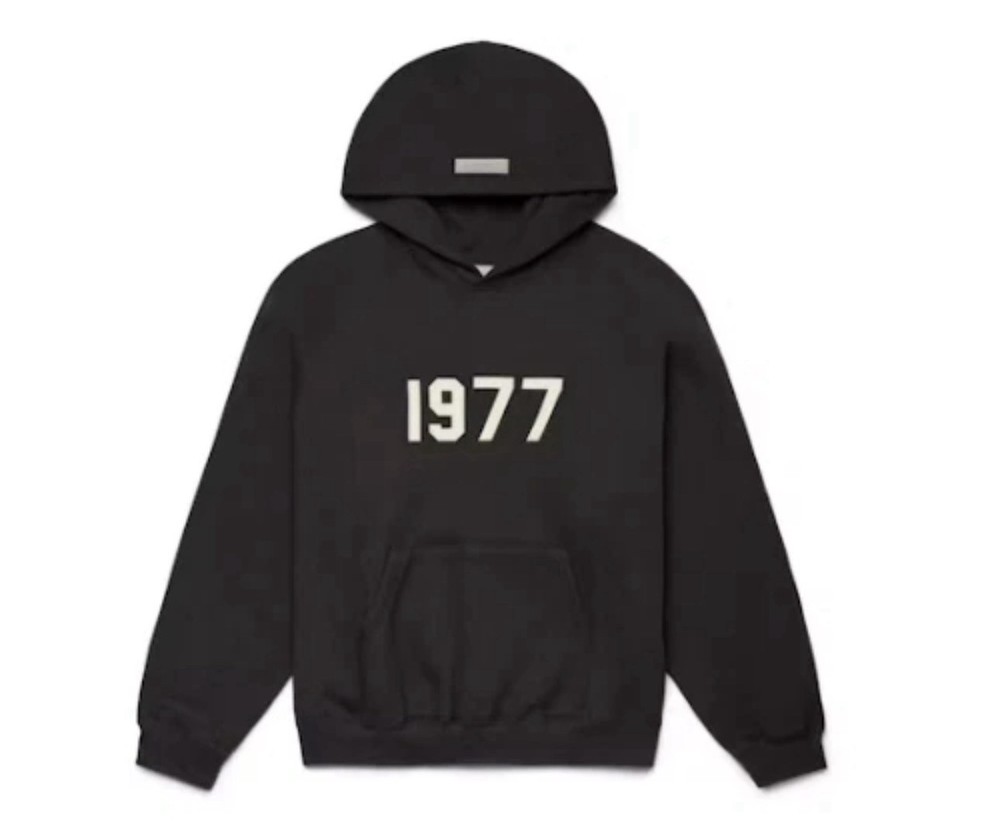 Fear of God Essentials 1977 Hoodie Iron 192BT212050F Authentic Brand New