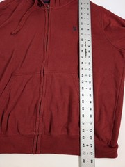 U.S. Polo Assn. Full Zip Hoodie Red Size Large L Men’s Sweatshirt Jacket 24×28