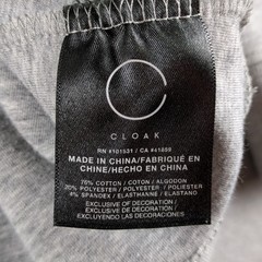 Cloak Crewneck Sweater Mens Extra Large Gray Pullover Hidden in Plain Sight Logo
