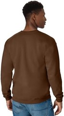 Men’s Pull On Sweatshirt Long Sleeve Crew Neck Size X-Large Army Brown Daily