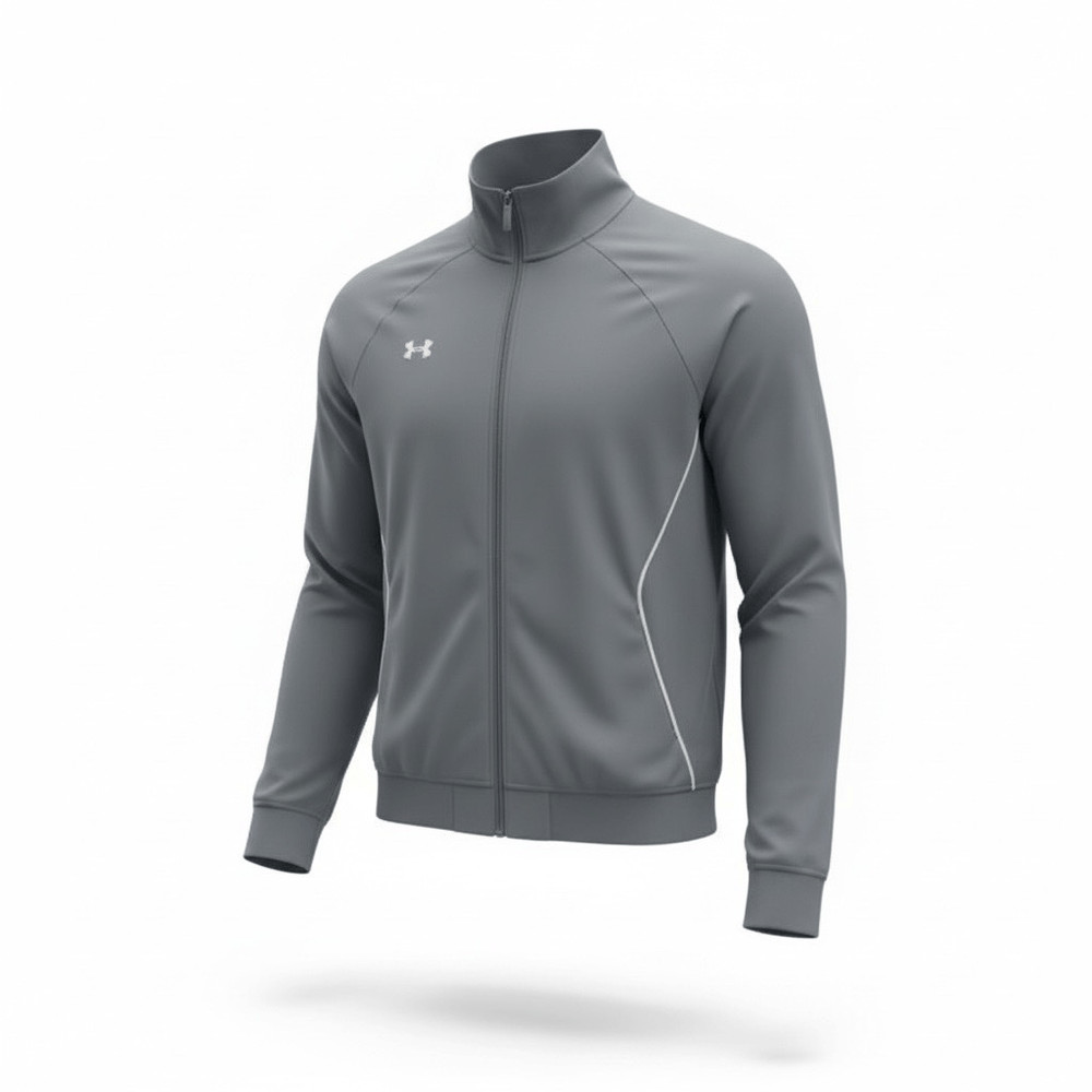 Under Armour Men’s Loose All Season Gear Full Zip Mesh Lined Jacket Gray Medium