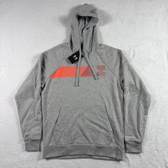 Under Armour Mod Gray Light Heather Rival Fleece Hoodie Mens Size Medium NEW