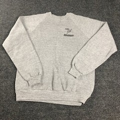 VTG 80s L Raglan CrewNeck Sweatshirt Wavelength Wetsuits Australia Surf Rayon