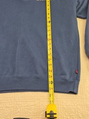 NWT Dickies Men’s Medium Blue Gray Collared Polo Sweatshirt Pullover