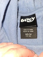 Bluey Adult Hoodie Graphic Unisex M 32/34 Blue