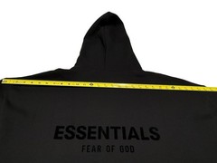 Fear of God Essentials Men’s Size XLG Stretch Limo Black Hoodie NWT
