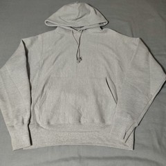 Champion Men’s Small Reverse Weave Gray Hoodie Basic Sleeve Logo
