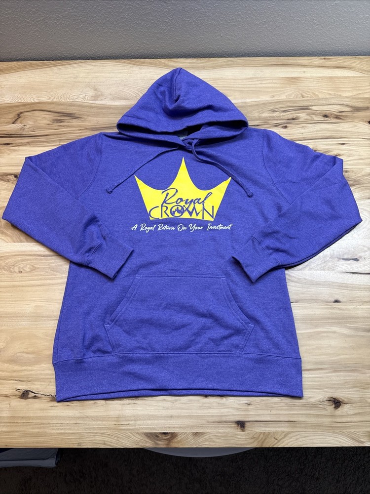 Crown Royal Purple Mid Weight Pullover Hoodie Size Large