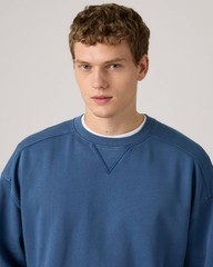 Levi’s Delaney Sweatshirt Men’s Blue French Terry Crew Neck Relaxed Fit JAX1862