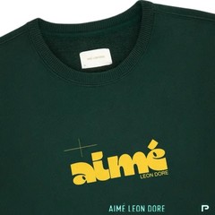 Aimé Leon Dore Drafting Logo Crewneck Sweatshirt• L • Pine Grove •2025•SHIPS NOW