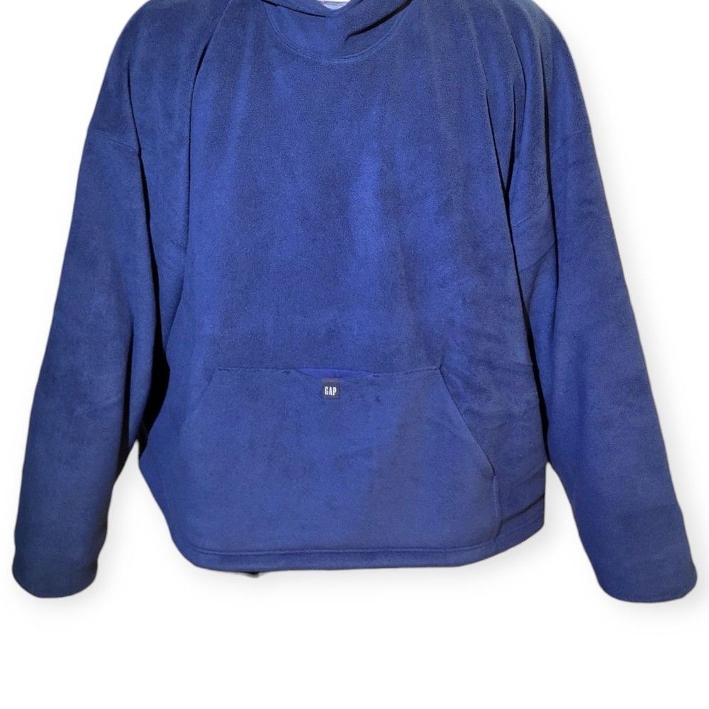 Size XL – Men’s Yeezy Gap Designed By Balenciaga Polar Fleece Dark Blue Hoodie