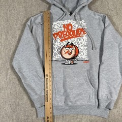 Logic No Pressure Hoodie Adult Small Gray Hip Hop Rap Streetwear Pullover Mens