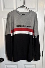 Zara Men’s Victorious Minds color Block Sweatshirt XL