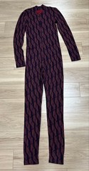 USED 21AW BODYSUIT GEOMETRIC PATTERN PRADA RAF SIMONS GOOD