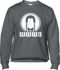 WWWD Halloween Goth Funny Horror Supernatural Comedy Horror Fan Mens Sweatshirt