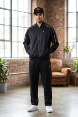 NIKE JORDAN BRK TRICOT TRACK SUIT ZIP UP JACKET IO0745 010 MEN’S LARGE BLACK NEW