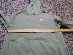 Nike Hoodie Mens Small Green Pullover Sweatshirt Cotton Polyester Blend