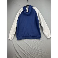Dallas Football Hoodie Mens 3XL Raglan Sleeve Navy Gray Embroidered NWOT
