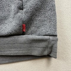 Levis Commuter Sweatshirt Mens 2XL Gray Fleece Crewneck Reflective Bike Cycling