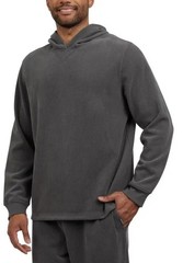 Eddie Bauer Men’s L Lounge Pullover Hoodie Gray Polyester/Spandex Blend N0307