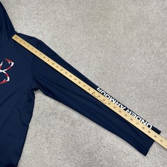 Under Armour Iso-chill Hoodie Shirt Mens Small Blue Fish Hook Logo Boat Light