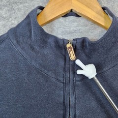 Banana Republic Dark Blue 1/4 Quarter Zip Size XL Pullover 100% Cotton WORN IN