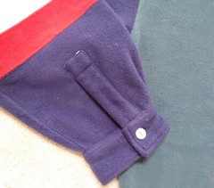 GAP ATHLETIC FLEECE SWEATSHIRT NAVY BLUE, RED AND WHITE STRIPES SIZE XL