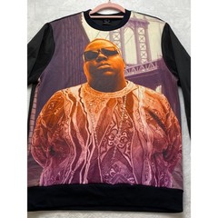 Notorious BIG Biggie Smalls Graphic Sweatshirt Mens Large Black Hip Hop Crewneck
