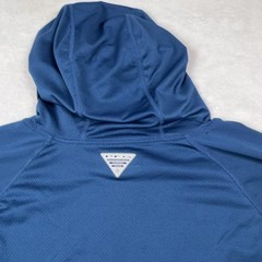 Columbia Hoodie Pullover Men XL Blue Lightweight Breathable Hooded Jersey