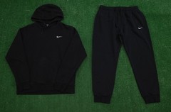 Nike Sportswear Swoosh Black Sweatsuit Hoodie & Joggers Set Size Large
