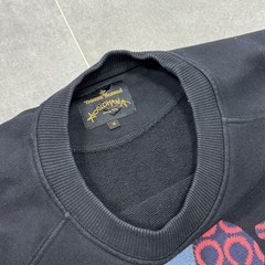 Vivienne Westwood Anglomania Big Logo Men Black Sweatshirt Size M