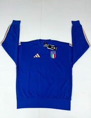 Adidas Italy DNA Crew Sweatshirt Men’s Bold Blue Soccer JZ2060