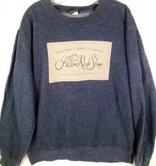 Active Ride Shop-Mens Pullover Sweatshirt-XL Extra Large-Blue-Long Sleeve-Casual