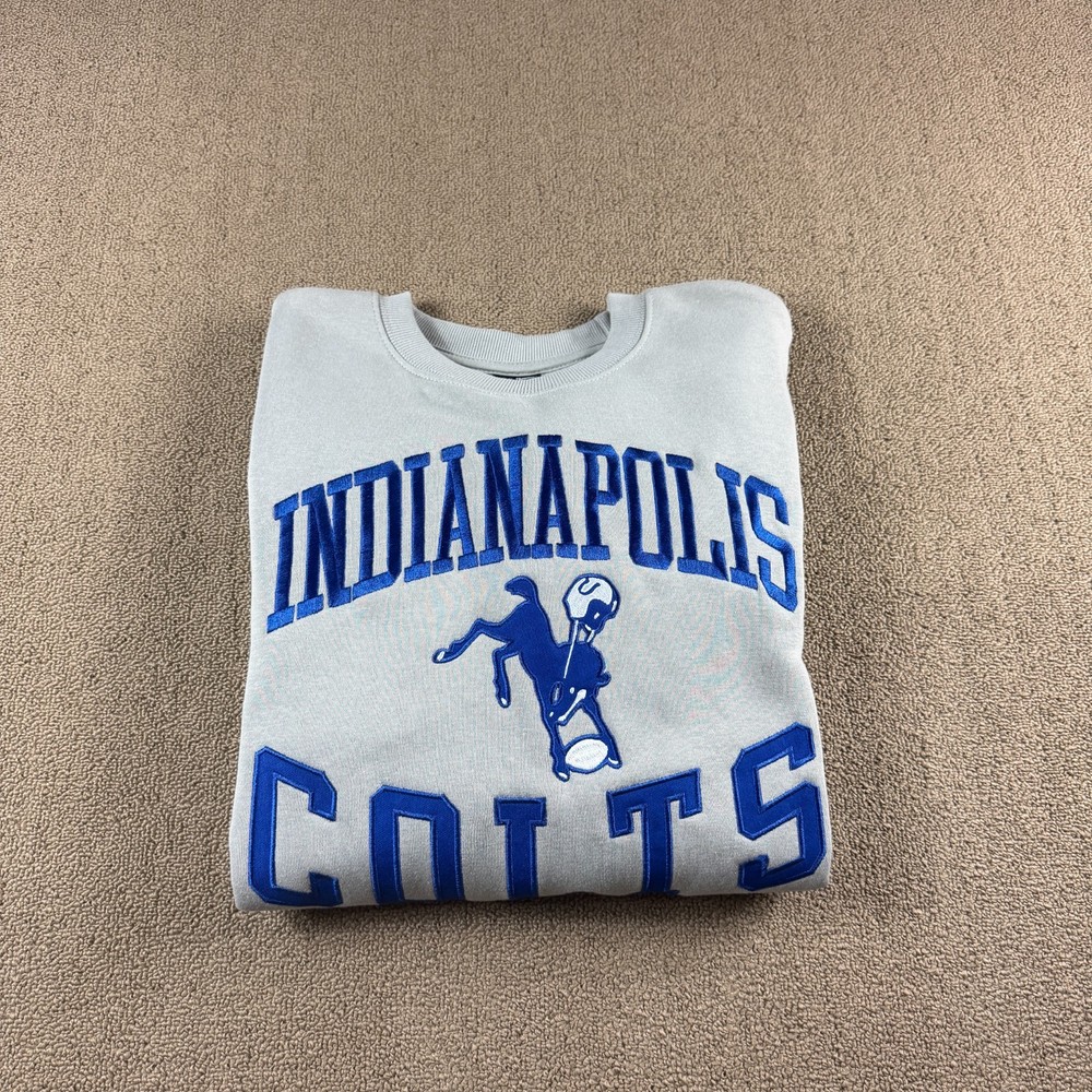 NFL Ultra Game Indianapolis Colts Sweatshirt Gray Size Small NWT MSRP $75