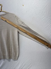 Old Navy Crew Neck Sweatshirt Size Medium White Pullover Jumper Lightweight