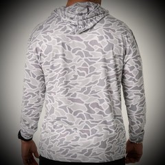 Burlebo Men’s Performance Hoodie – Lightweight XXL, White Camo