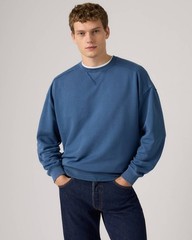 Levi’s Delaney Sweatshirt Men’s Blue French Terry Crew Neck Relaxed Fit JAX1862