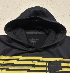 NIKE Livestrong Zip Hoodie Youth Teens XL Cycling 21×23 Black Y2K Armstrong