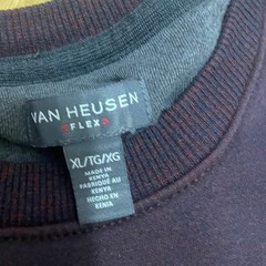 Van Heusen Flex Men’s XL Crewneck Sweatshirt Plum Purple Long Sleeve Pullover