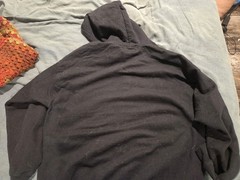 Hook-Ups Men’s Black Pullover Hoodie Graphic Print Hooded Long Sleeve Size XL