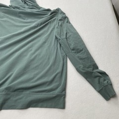 Prana Mens Organic Cotton Hoodie Green Van Graphic Pullover Sweatshirt Medium